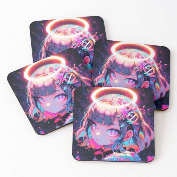 Item preview, Future Retro Halo Anime Girl designed and sold by bubblegoth.