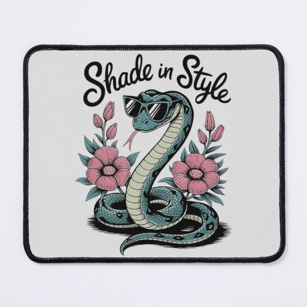 Item preview, Stylish Snake with Sunglasses - Retro Floral Snake Art designed and sold by love3617.