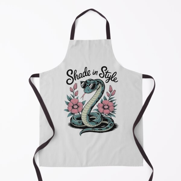 Item preview, Stylish Snake with Sunglasses - Retro Floral Snake Art designed and sold by love3617.