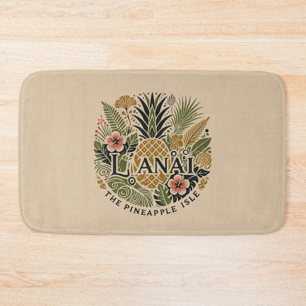 Item preview, LANA'I THE PINEAPPLE ISLE - Hawaiian Island Tropical Flower designed and sold by Darling DeDe.