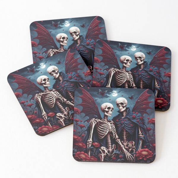 Item preview, Skeleton couple designed and sold by GothicRubette.