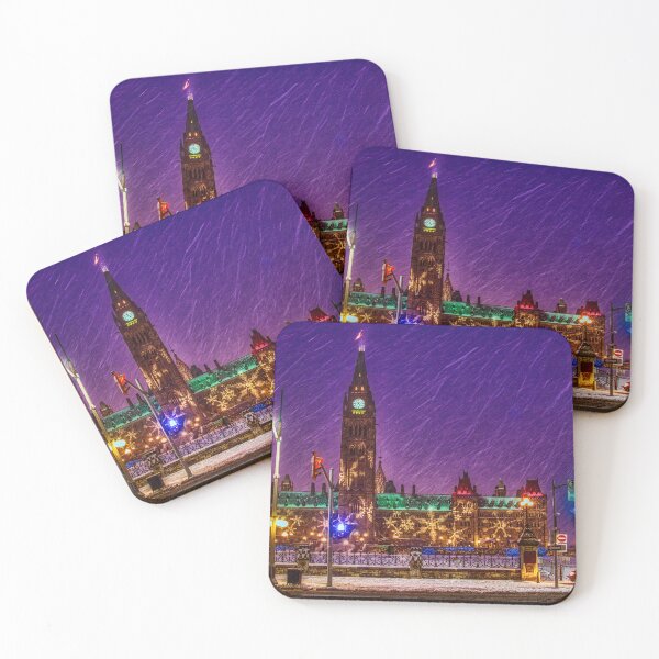 Item preview, Canadian Parliament at Christmas night designed and sold by Travelways.