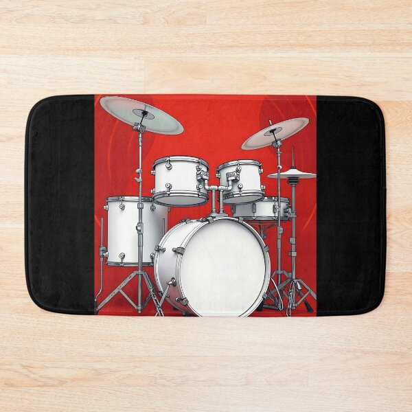 Item preview, Drum Beats Power Red and Black Rhythm Design designed and sold by RadDeck.
