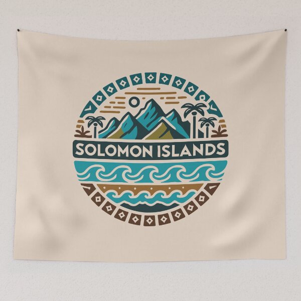 Item preview, SOLOMON ISLANDS - Tribal Pattern Art South Pacific Paradise designed and sold by Darling DeDe.