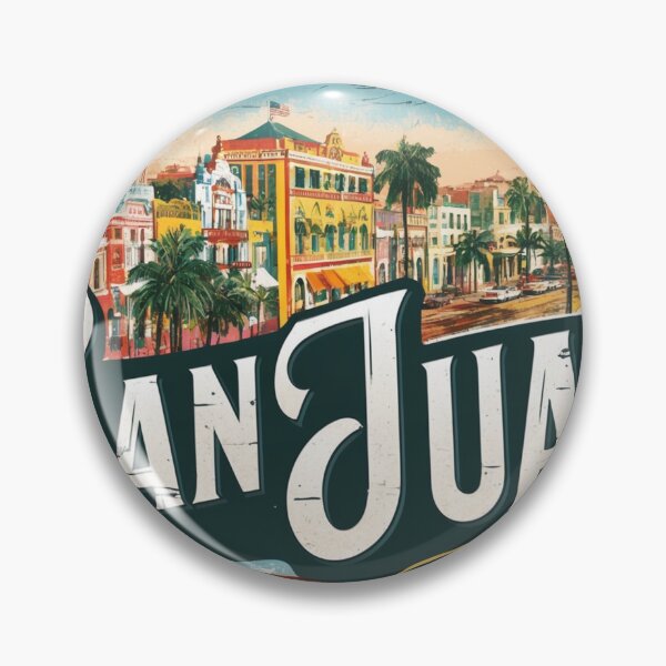 Item preview, San Juan Puertorico Vintage Travel Retro Postcard Design designed and sold by TravelPostcardGems.