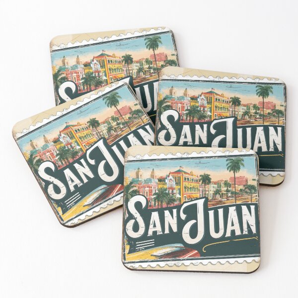 Item preview, San Juan Puertorico Vintage Travel Retro Postcard Design designed and sold by TravelPostcardGems.