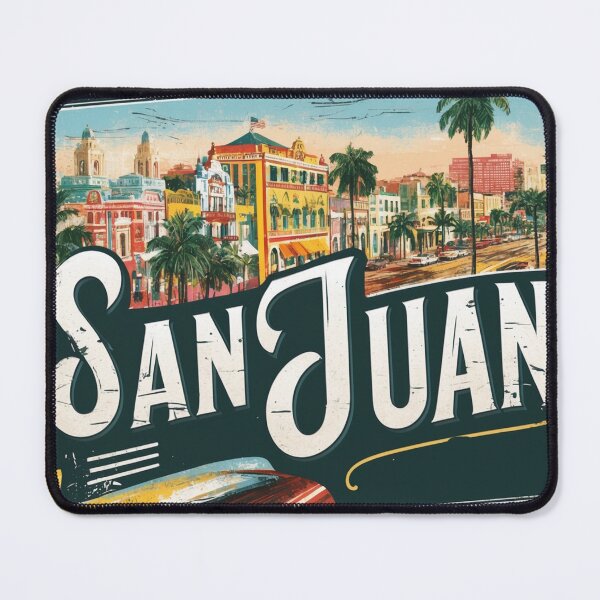Item preview, San Juan Puertorico Vintage Travel Retro Postcard Design designed and sold by TravelPostcardGems.
