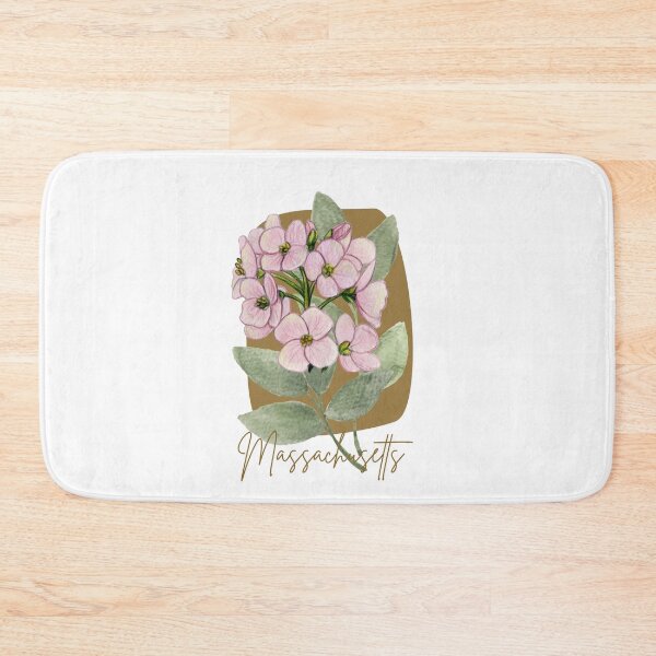 Item preview, Massachusetts Mayflower State Flower Ribbon Classic T-shirt Sticker designed and sold by ThinkNature!.