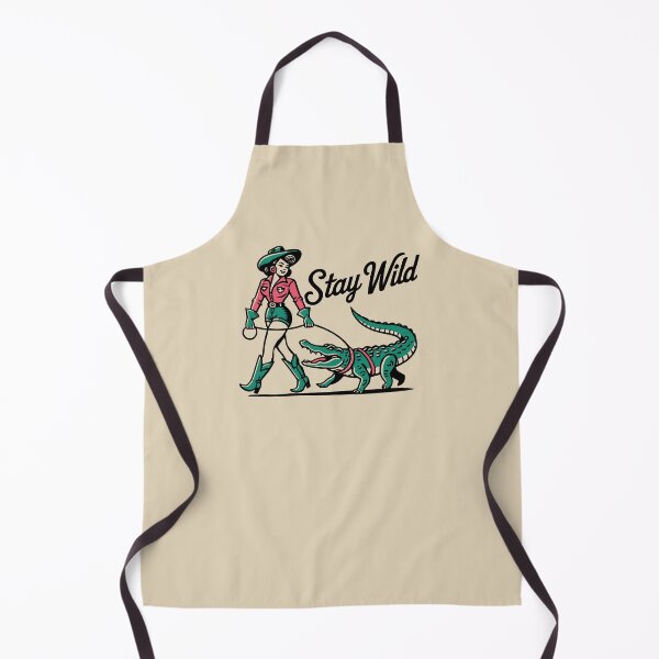 Item preview, STAY WILD - Country Cowgirl Walking Alligator Funny Vintage designed and sold by Darling DeDe.