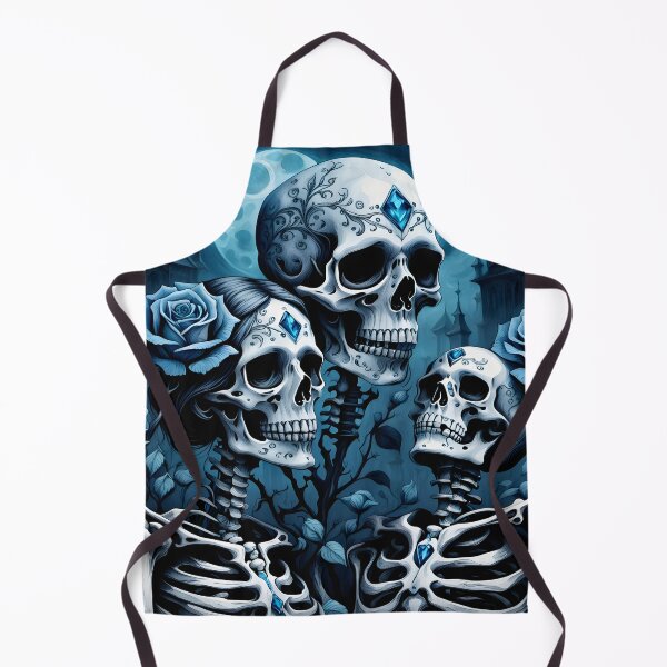 Item preview, Skeleton family with blue roses designed and sold by GothicRubette.