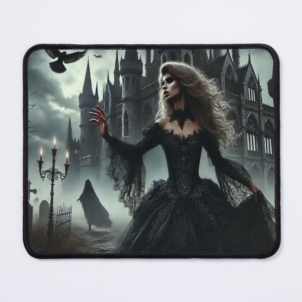 Item preview, AI generated princess walking away from castle designed and sold by AI-this-is-AI.