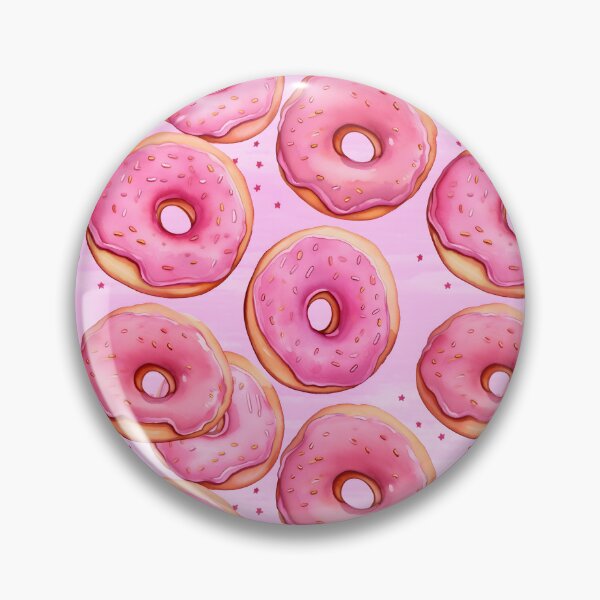 Item preview, More fresh baked, glossy Pink Donuts designed and sold by The Blue Foo.