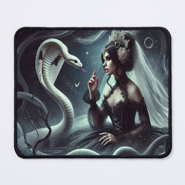 Item preview, AI generated princess with her snake designed and sold by AI-this-is-AI.