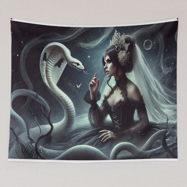 Item preview, AI generated princess with her snake designed and sold by AI-this-is-AI.