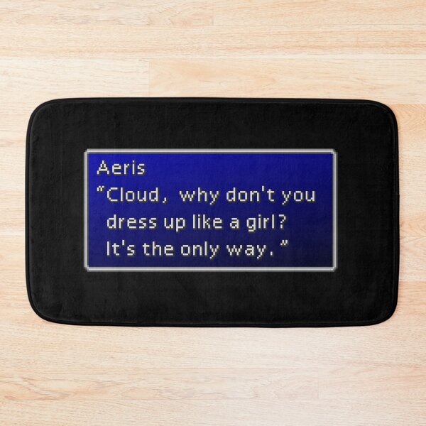 Item preview, Dress up like a girl - Aeris Gainsborough Dialogue Box designed and sold by MogsterMemes.