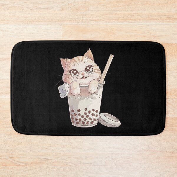 Item preview, Cute Bubble Tea Cat Illustration for Boba Lovers designed and sold by love3617.