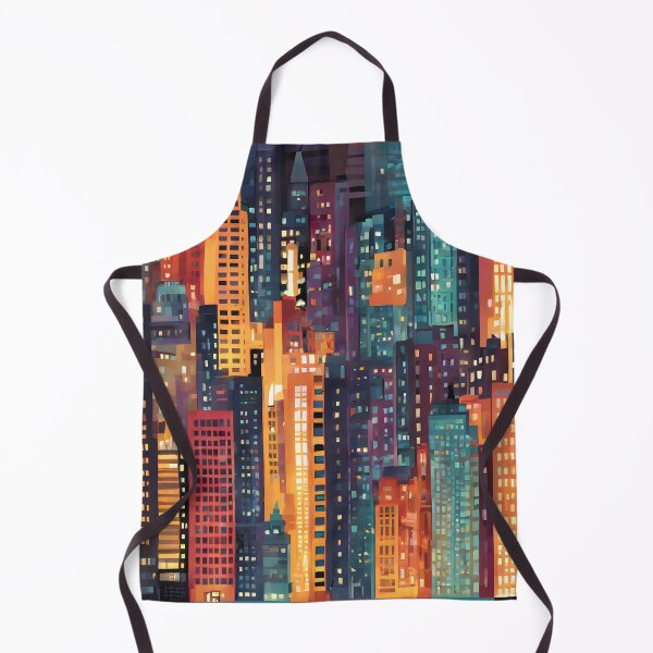 Item preview, Urban Pulse: A Dynamic Cityscape Pattern designed and sold by Chroma Artis.