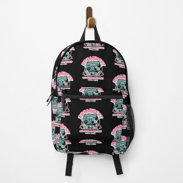 Item preview, BREAKBEAT  - Old School Boombox Dude (white/pink)  designed and sold by Discothreadz.