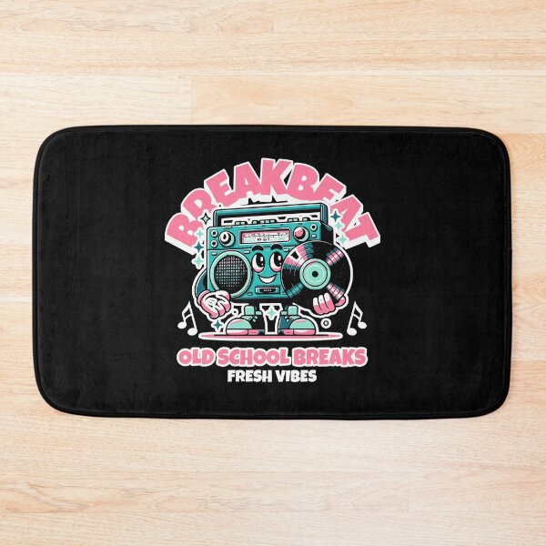Item preview, BREAKBEAT  - Old School Boombox Dude (white/pink)  designed and sold by Discothreadz.