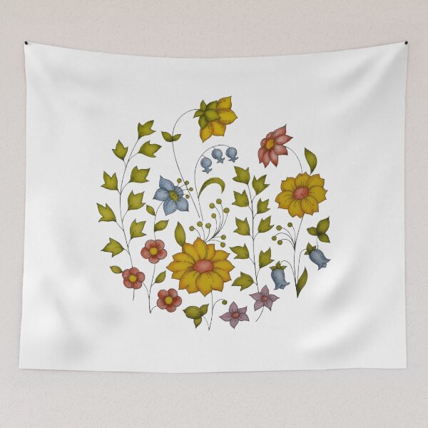 Item preview, vintage meadow flower design designed and sold by J-Creative-.
