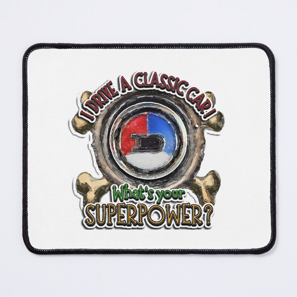 Item preview, I Drive a Classic Car - Datsun Retro Badge Superpower Design designed and sold by Michael van der Hoorn.