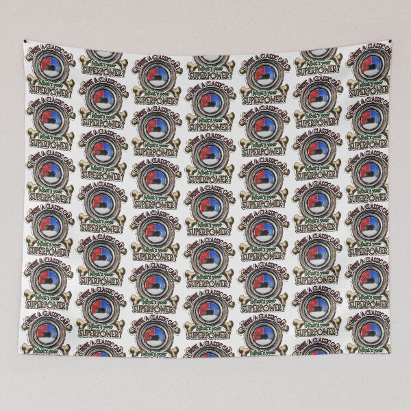 Item preview, I Drive a Classic Car - Datsun Retro Badge Superpower Design designed and sold by Michael van der Hoorn.