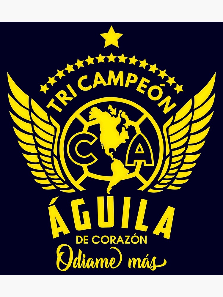 Club América Tri-Campeón Diseño de Moda Póster