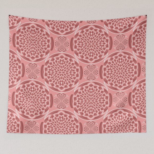Item preview, Coral pink geometric designed and sold by Gaspar Avila.