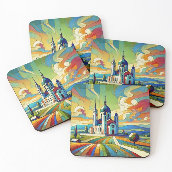 Item preview, Cathedral and Vibrant Sky Landscape Art designed and sold by williamlharvey.