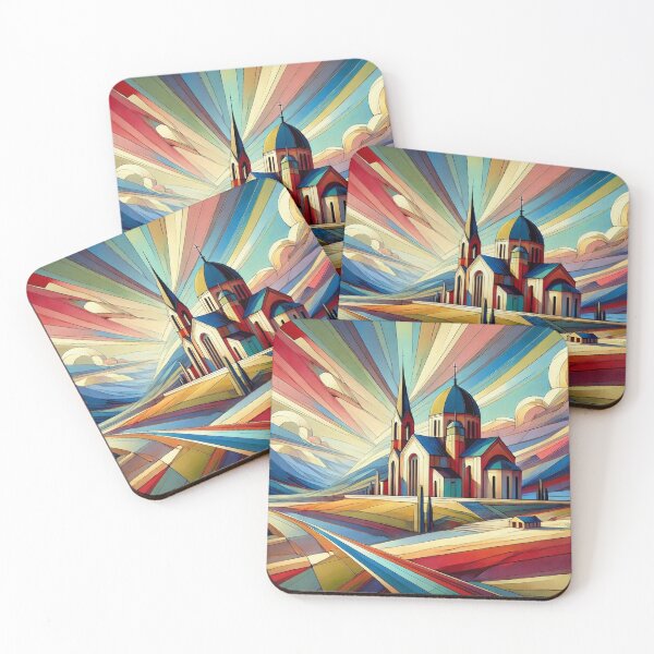 Item preview, Church and Vibrant Sky Landscape Art designed and sold by williamlharvey.