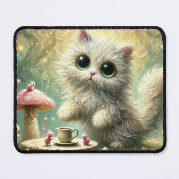 Item preview, Tea Party with kitty and fairies  designed and sold by retrosquid.