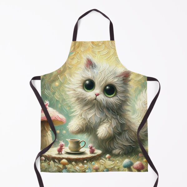 Item preview, Tea Party with kitty and fairies designed and sold by retrosquid.