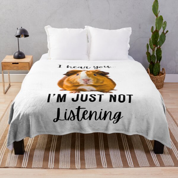 Item preview, Funny Guinea Pig Design: 'I Hear You... I'm Just Not Listening' designed and sold by Fredster1966.