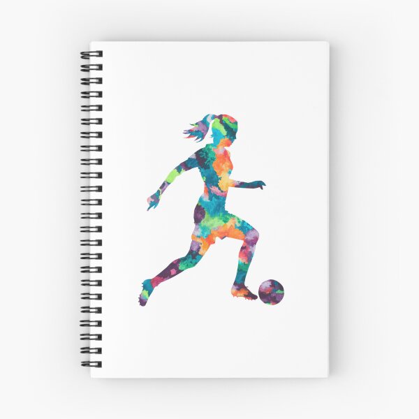 Item preview, Girl playing soccer football player watercolor designed and sold by SOUFIANE1991.