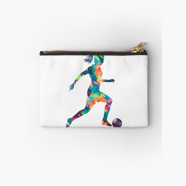 Item preview, Girl playing soccer football player watercolor designed and sold by SOUFIANE1991.