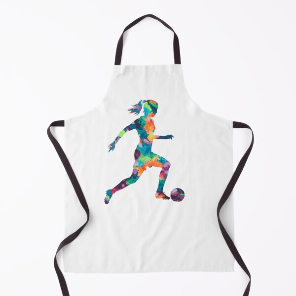 Item preview, Girl playing soccer football player watercolor designed and sold by SOUFIANE1991.
