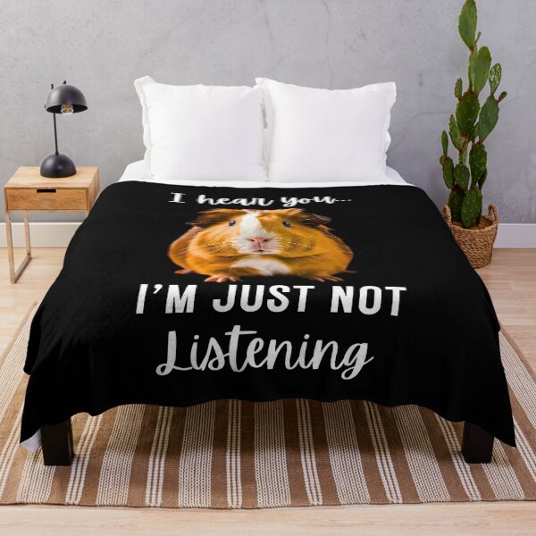 Item preview, Funny Guinea Pig Design: 'I Hear You... I'm Just Not Listening designed and sold by Fredster1966.