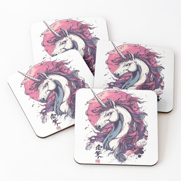 Item preview,  Unicorn Basking in Moonlight 月光の一角獣 designed and sold by PrintsByFrank.