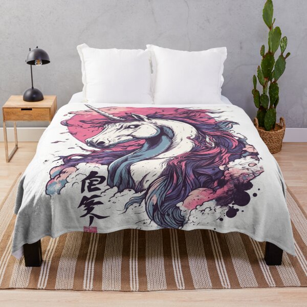 Item preview,  Unicorn Basking in Moonlight 月光の一角獣 designed and sold by PrintsByFrank.