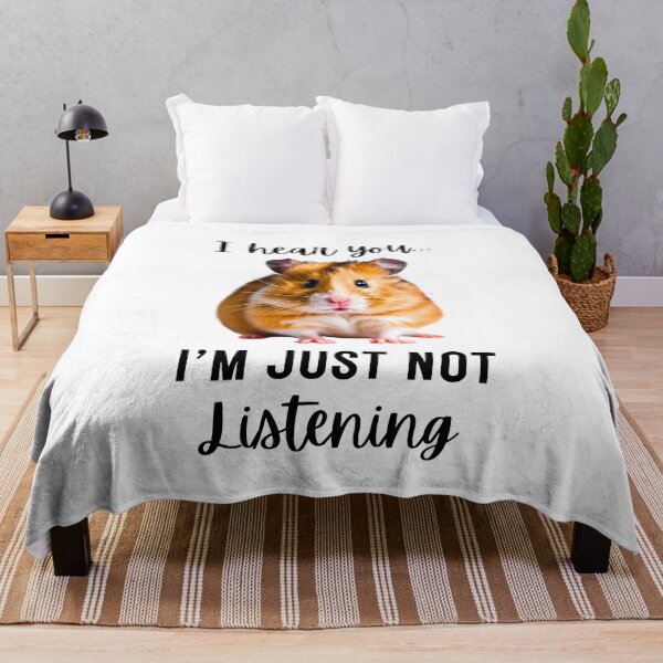 Item preview, Funny Hamster Design: 'I Hear You... I'm Just Not Listening designed and sold by Fredster1966.