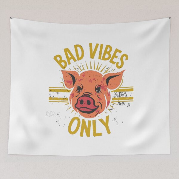 Item preview, bad vibes only vintage design designed and sold by JuroArt.