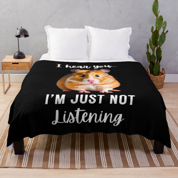Item preview, Funny Hamster Design: 'I Hear You... I'm Just Not Listening designed and sold by Fredster1966.