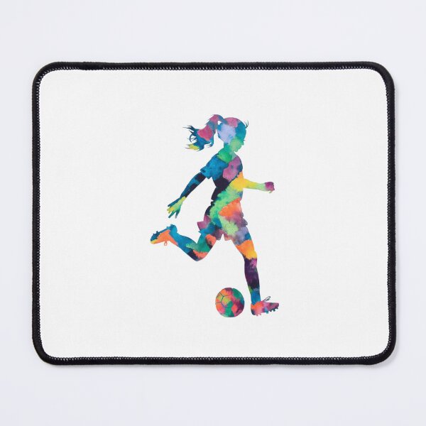 Item preview,  Girl playing soccer football player watercolor designed and sold by SOUFIANE1991.