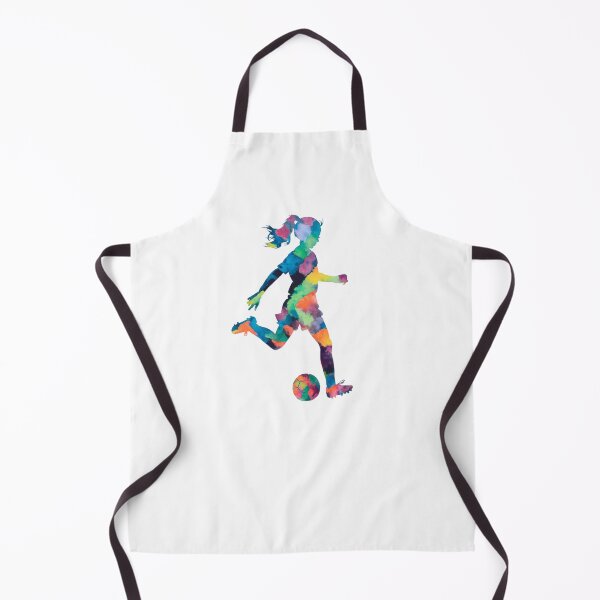 Item preview, Girl playing soccer football player watercolor designed and sold by SOUFIANE1991.