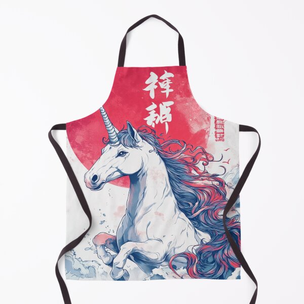 Item preview, Unicorn Basking in Moonlight 月光の一角獣 designed and sold by PrintsByFrank.