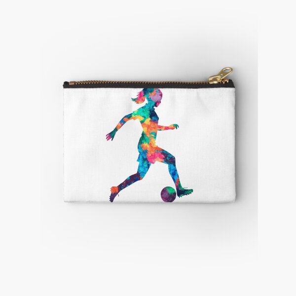 Item preview, Girl playing soccer football player watercolor designed and sold by SOUFIANE1991.