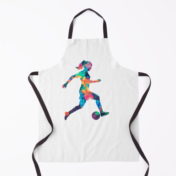 Item preview, Girl playing soccer football player watercolor designed and sold by SOUFIANE1991.