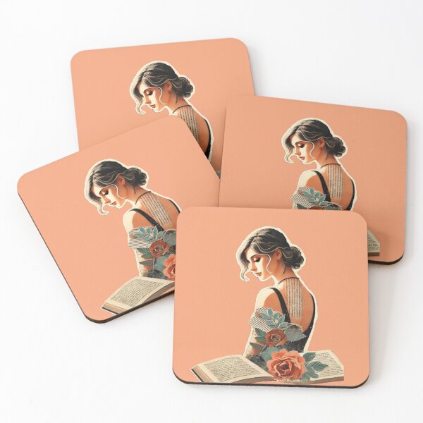 Item preview, Girl with Flowers and Book designed and sold by WeimTrails.