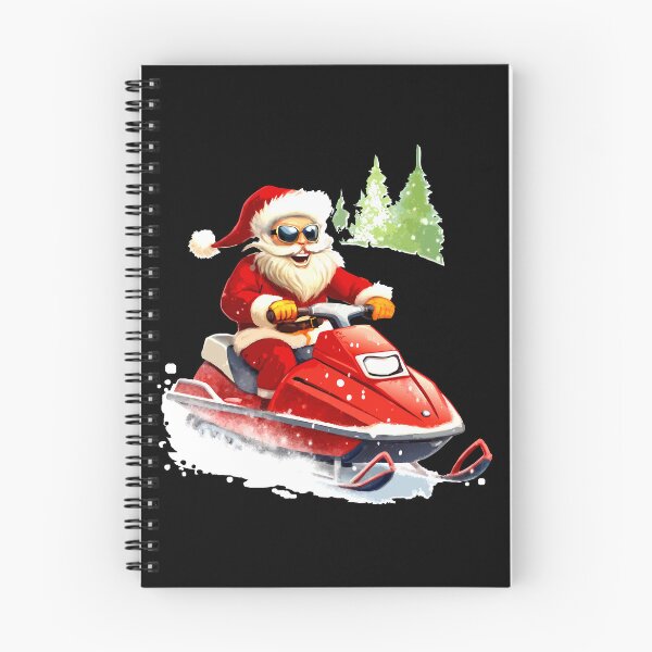 Item preview, Santa Rides a Snowmobile in the Arctic Desert designed and sold by VikArtStudio.