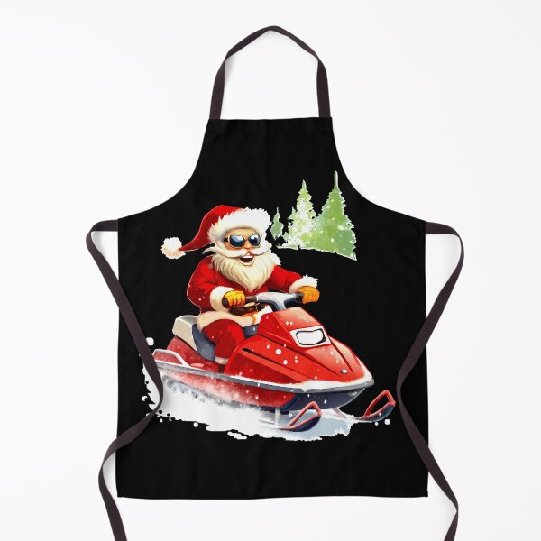 Item preview, Santa Rides a Snowmobile in the Arctic Desert designed and sold by VikArtStudio.
